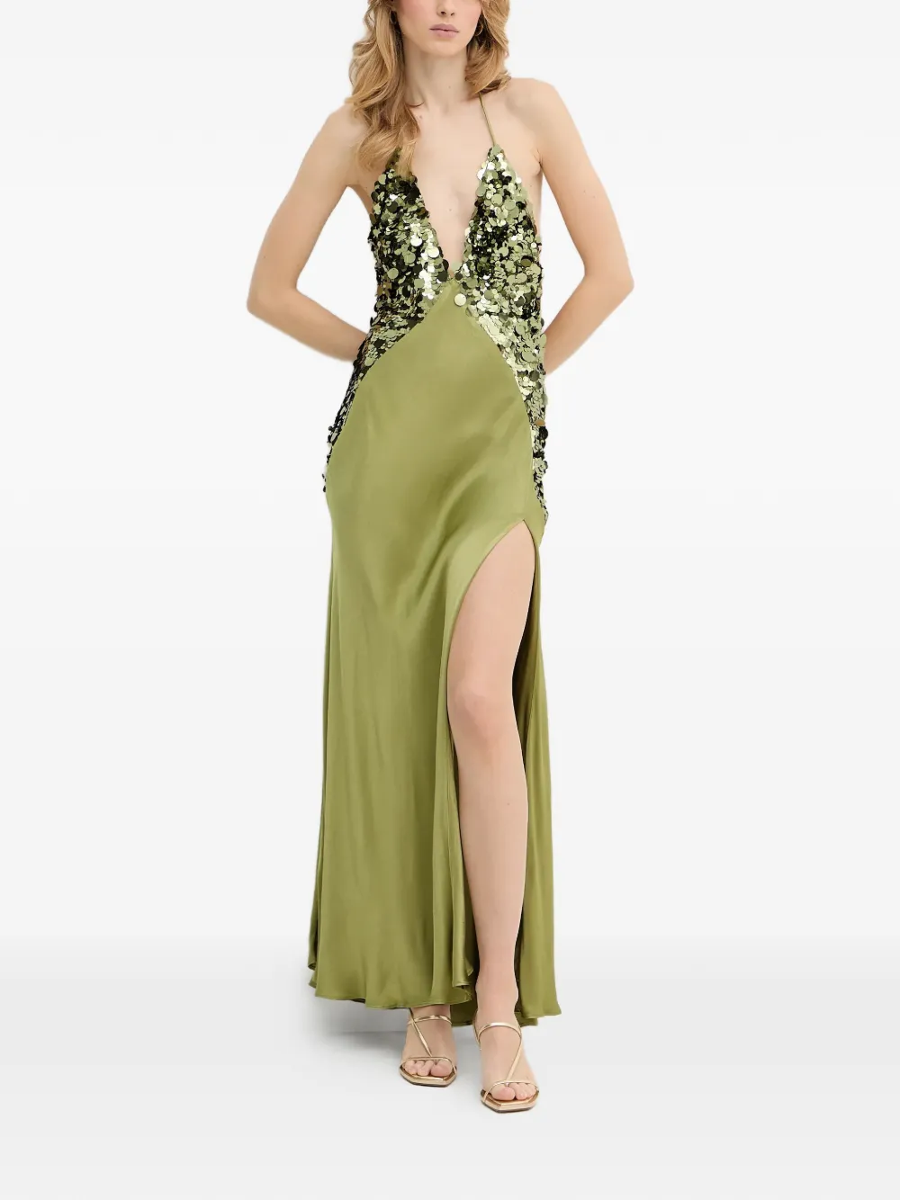 Yve Sequin-Embellished Maxi Dress