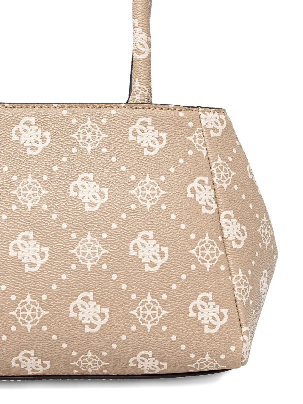 GUESS USA Carrie Girlfriend shopper met hangslot bedel Beige