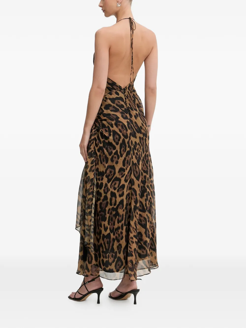  Bardot Cyrel Leopard-print Maxi Dress - Brown 
