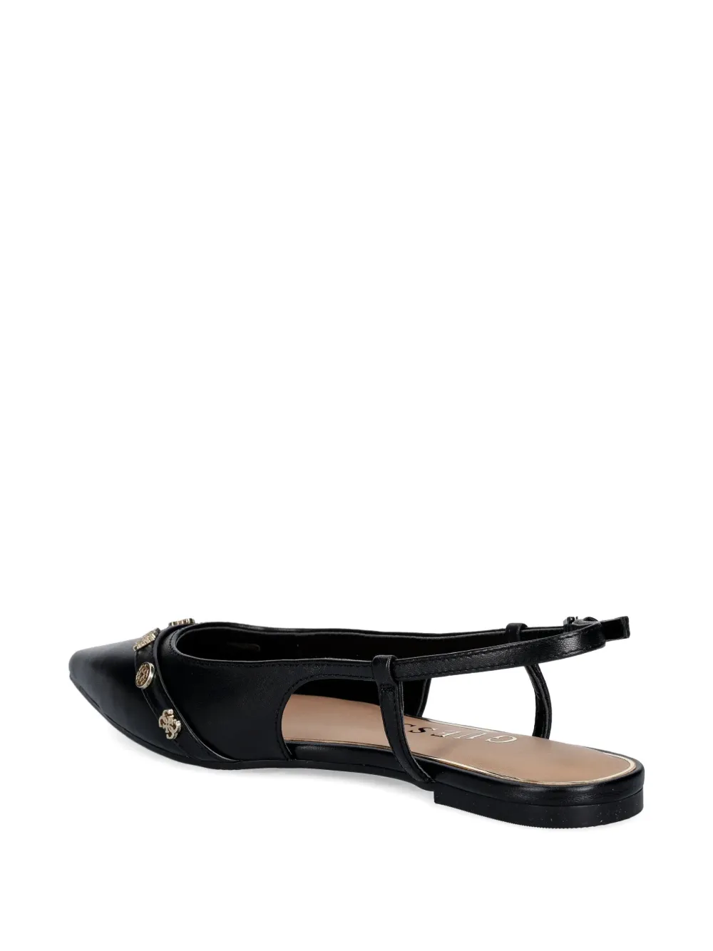  Guess Usa Point-toe Flat Pumps - Black 