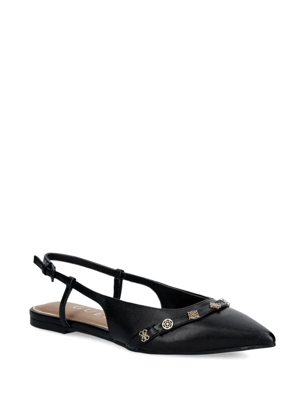  Guess Usa Point-toe Flat Pumps - Black 