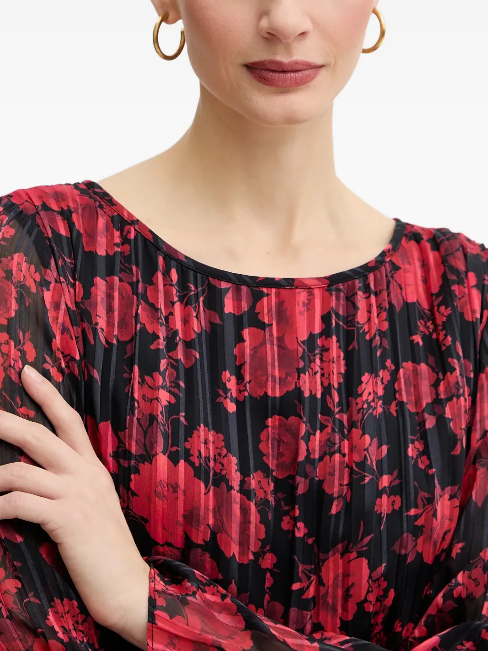 GUESS USA Mini-jurk met bloemenprint Zwart