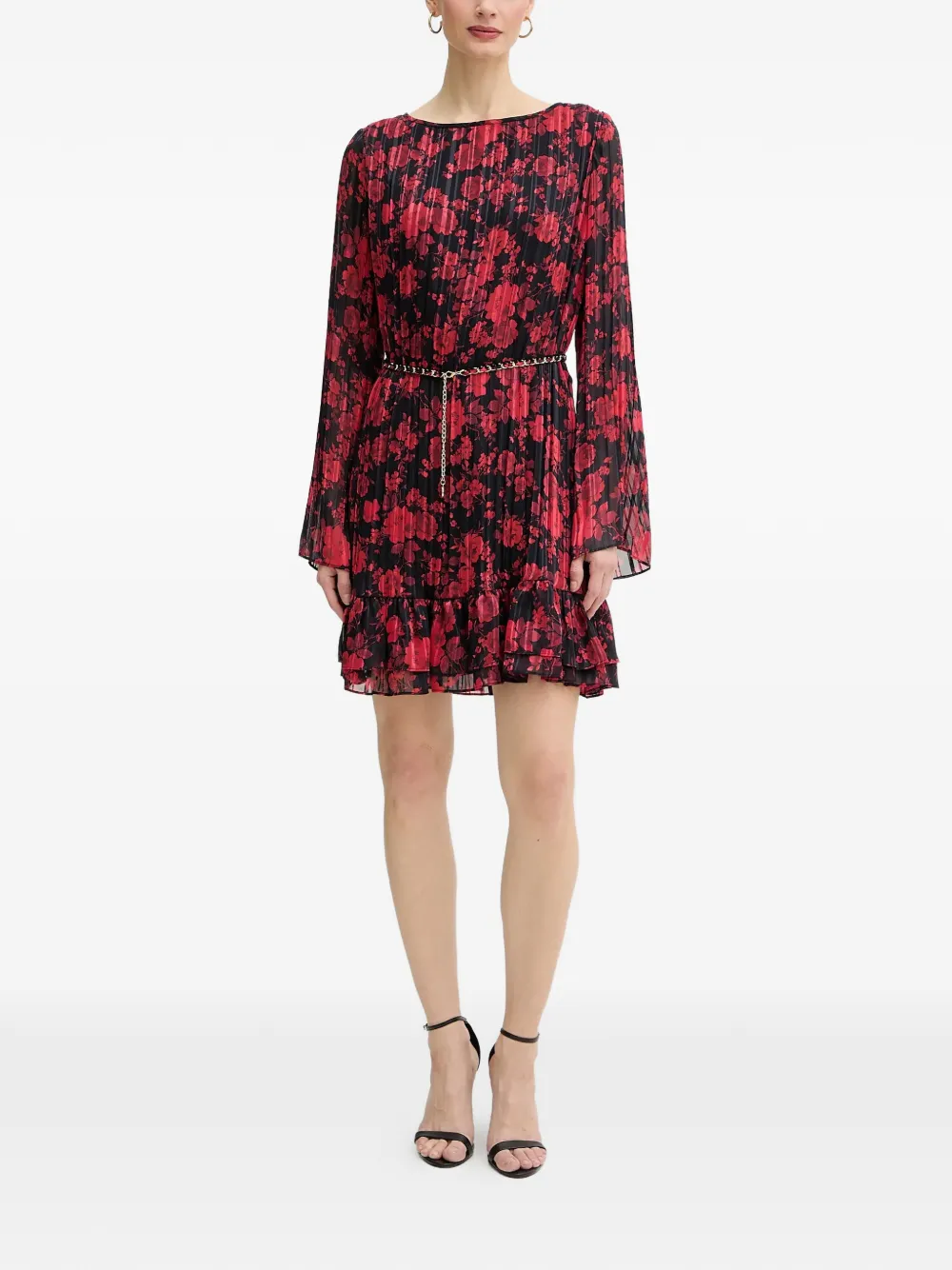 GUESS USA Mini-jurk met bloemenprint Zwart