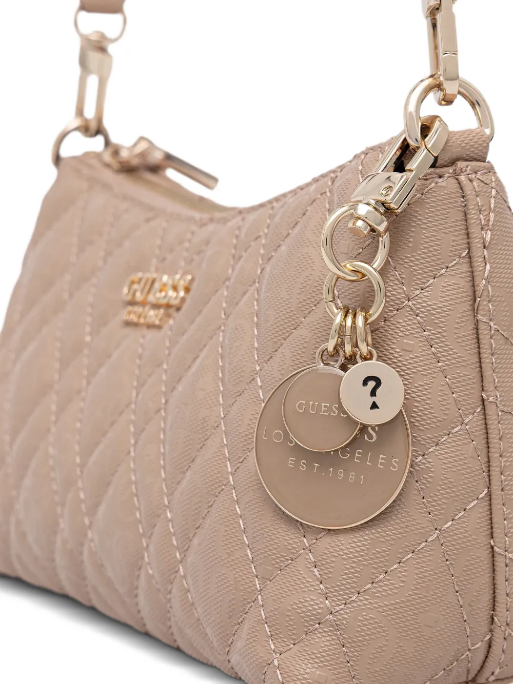 GUESS USA Schoudertas met logo Beige