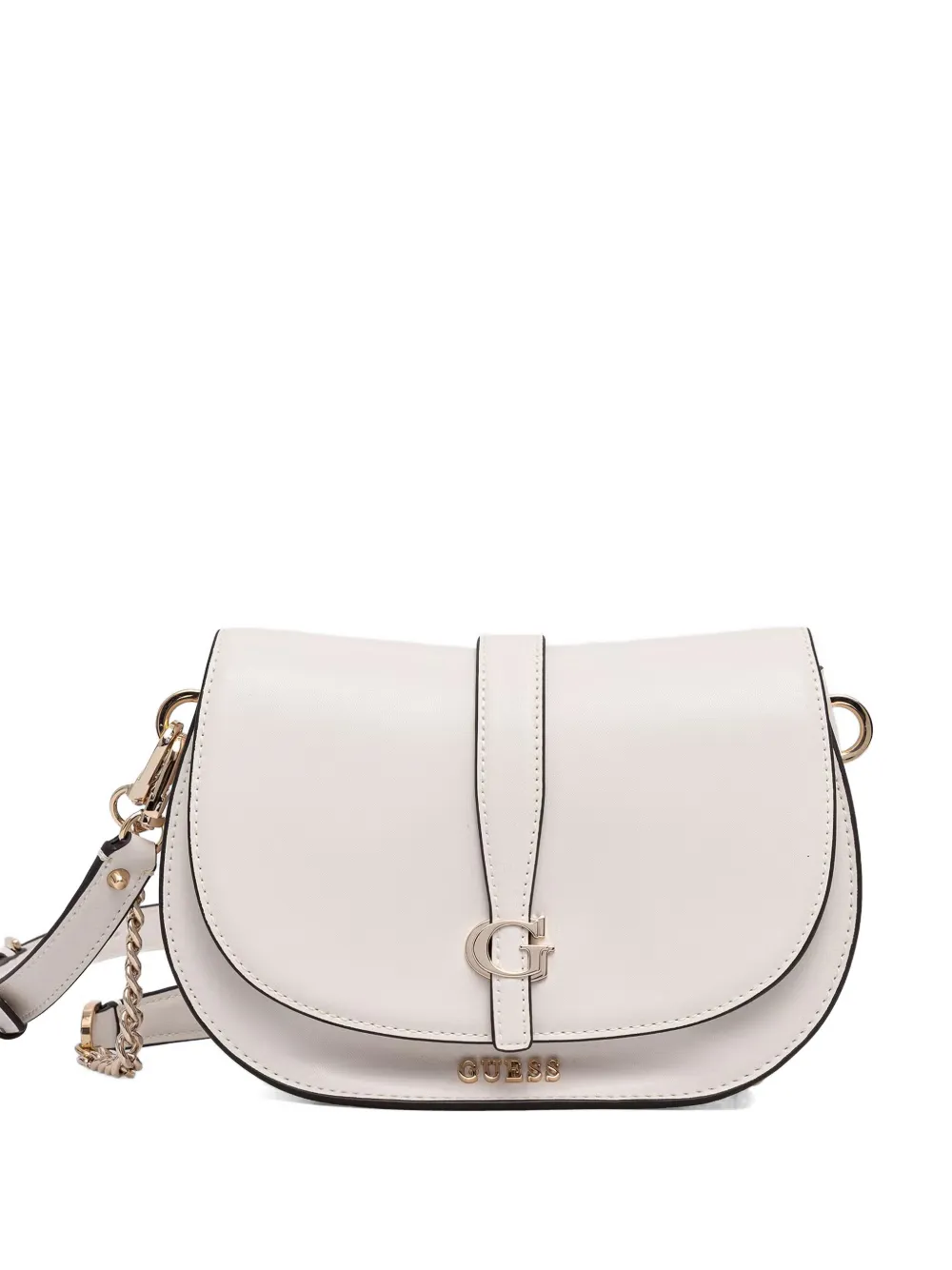 GUESS USA logo-plaque crossbody bag - Bianco