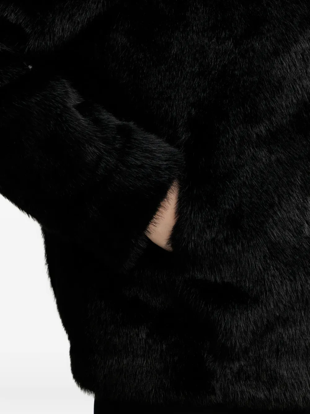 High Neck Button Jacket