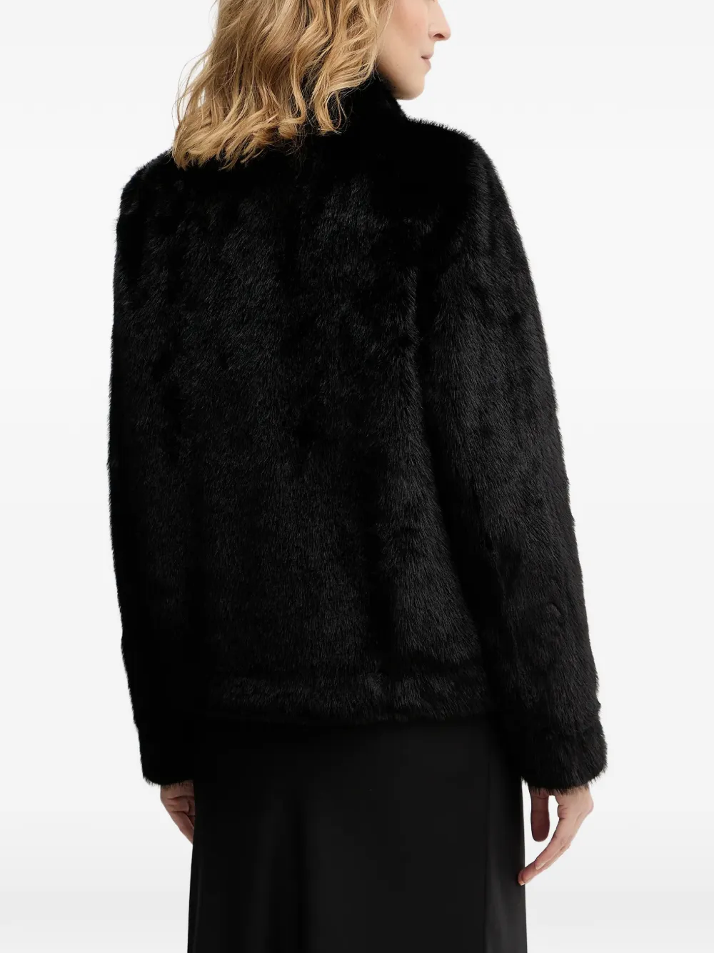 High Neck Button Jacket