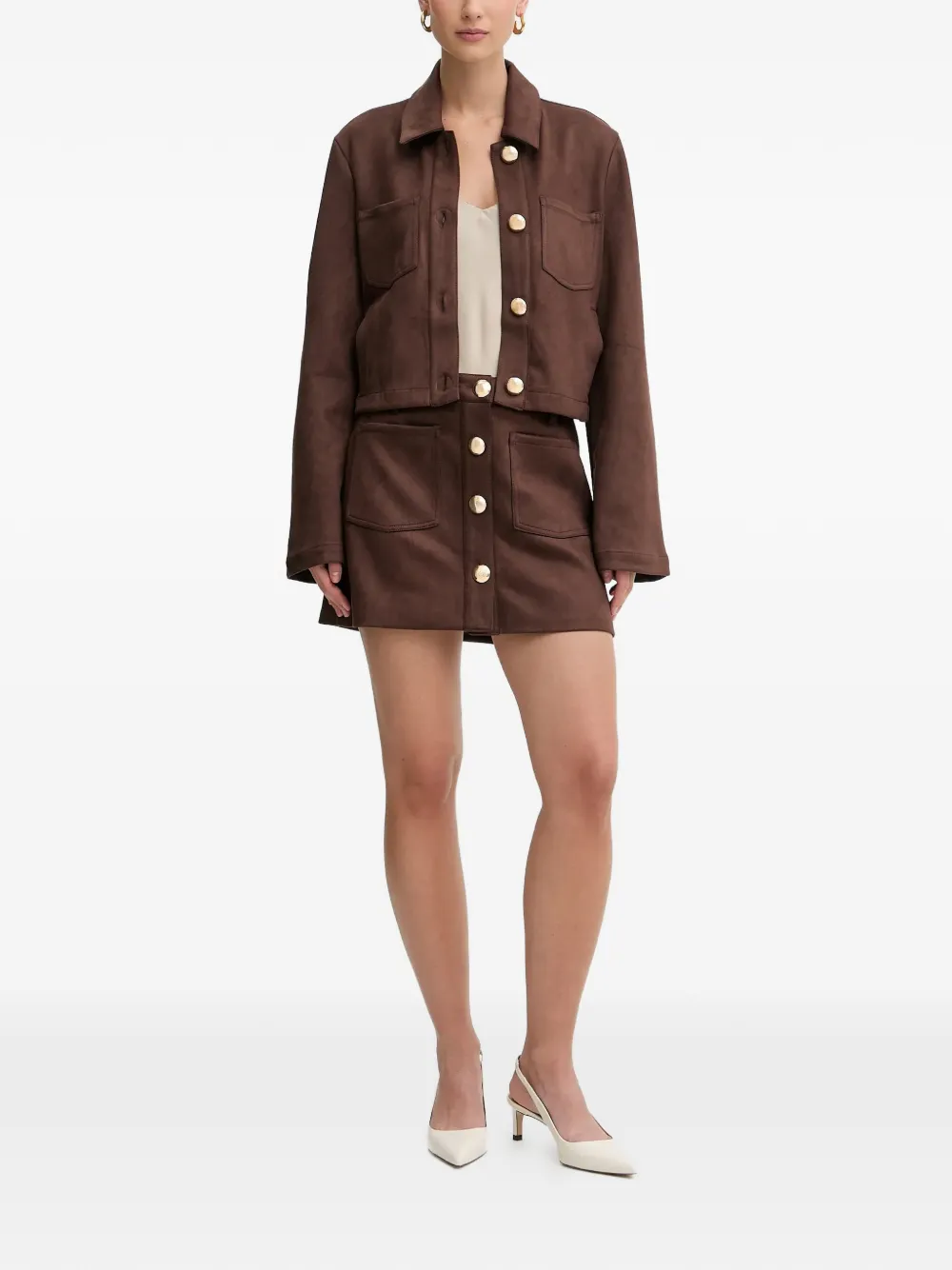 Bardot Lorenzo jack met knopen Bruin