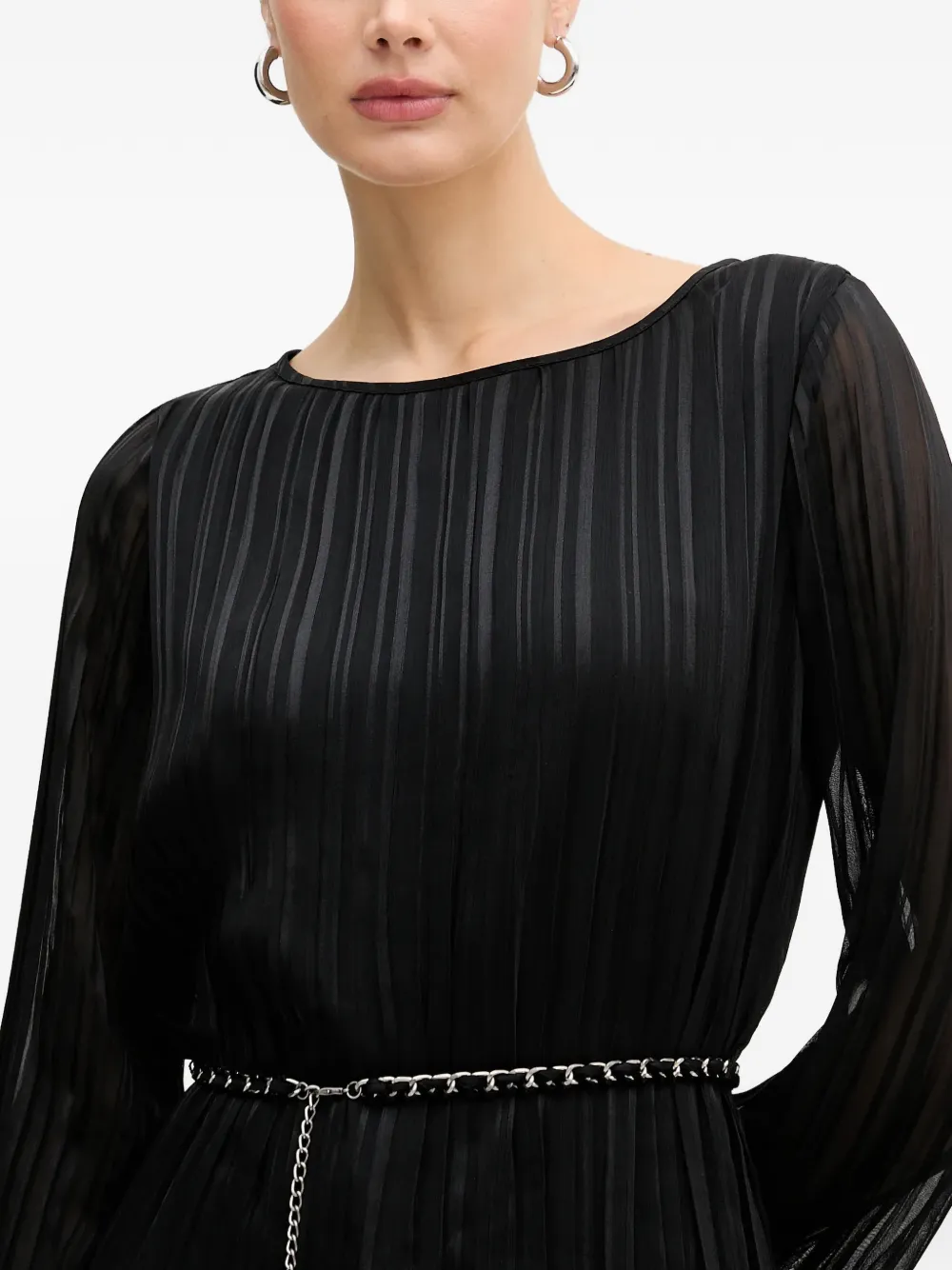 GUESS USA Geplooide mini-jurk Zwart