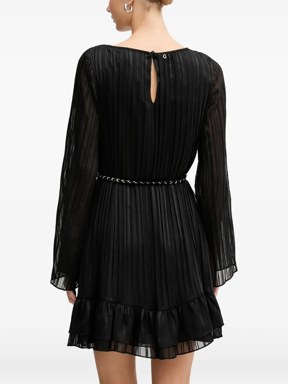 GUESS USA Geplooide mini-jurk Zwart