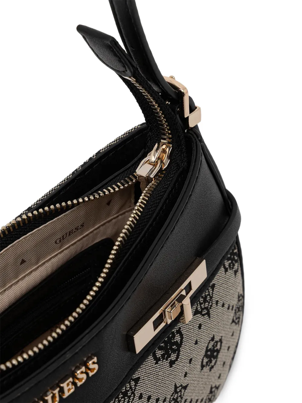 GUESS USA Shopper met monogram Beige
