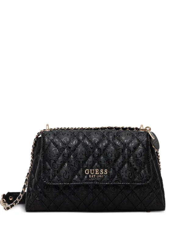 GUESS USA Isemay キルティング ショルダーバッグ | ブラック 