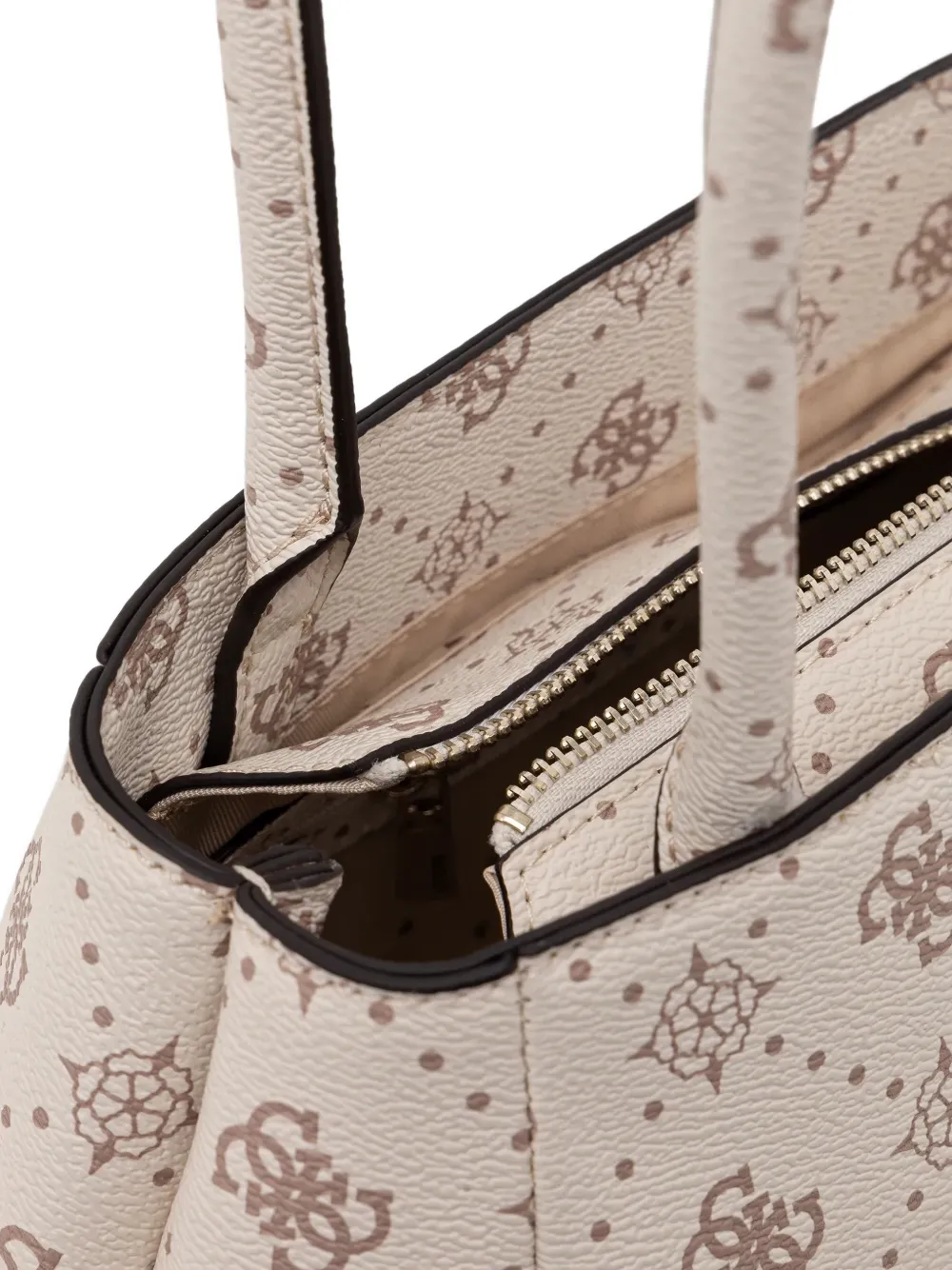 GUESS USA Shopper met monogram hanger Beige