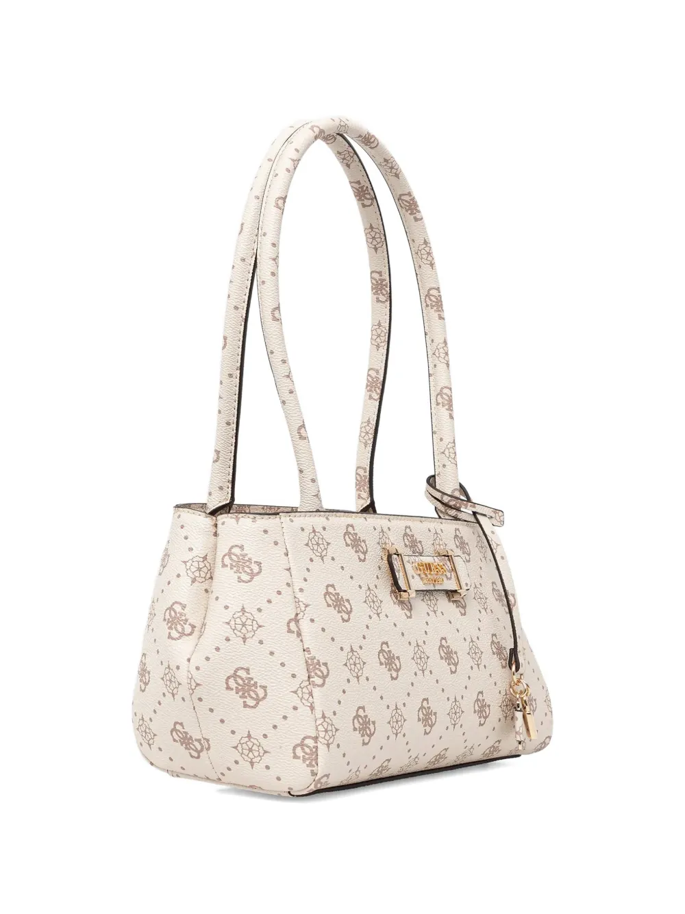 GUESS USA Shopper met monogram hanger Beige