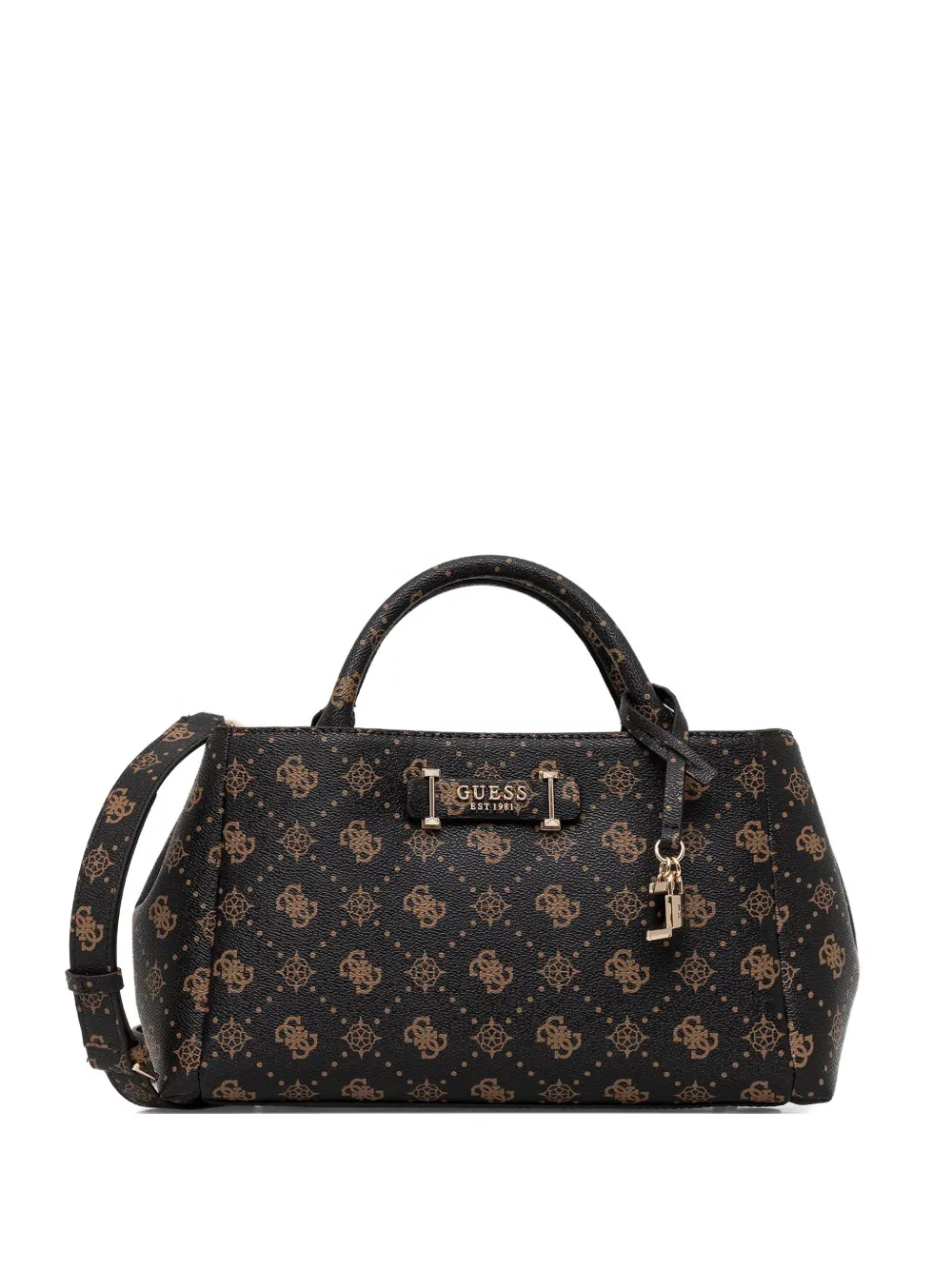 Guess Usa Charm-detail Tote Bag In Black