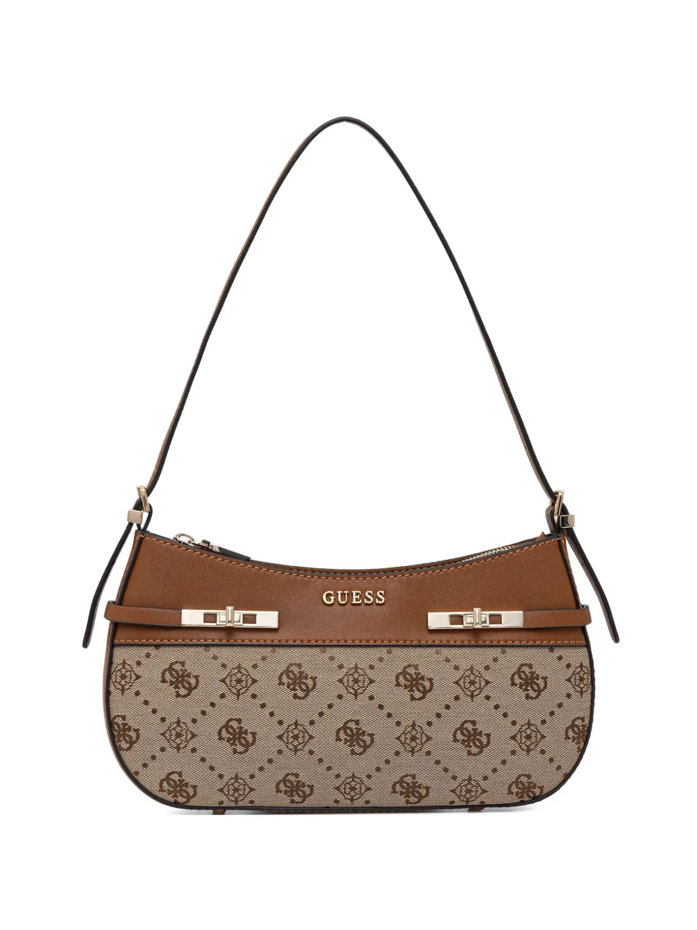 GUESS USA Borsa a spalla con monogramma - Toni neutri