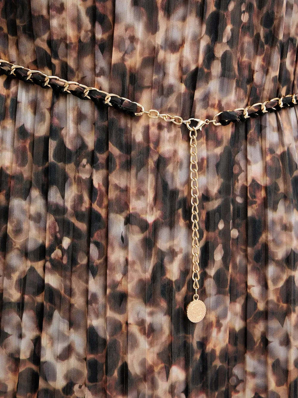 GUESS USA Mini-jurk met ruches Bruin