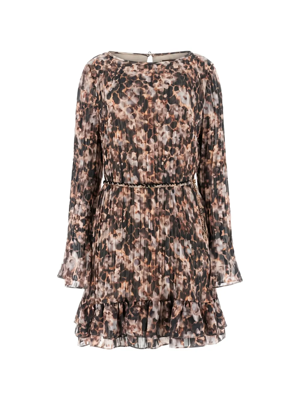 GUESS USA ruffled-hem mini dress - Marrone