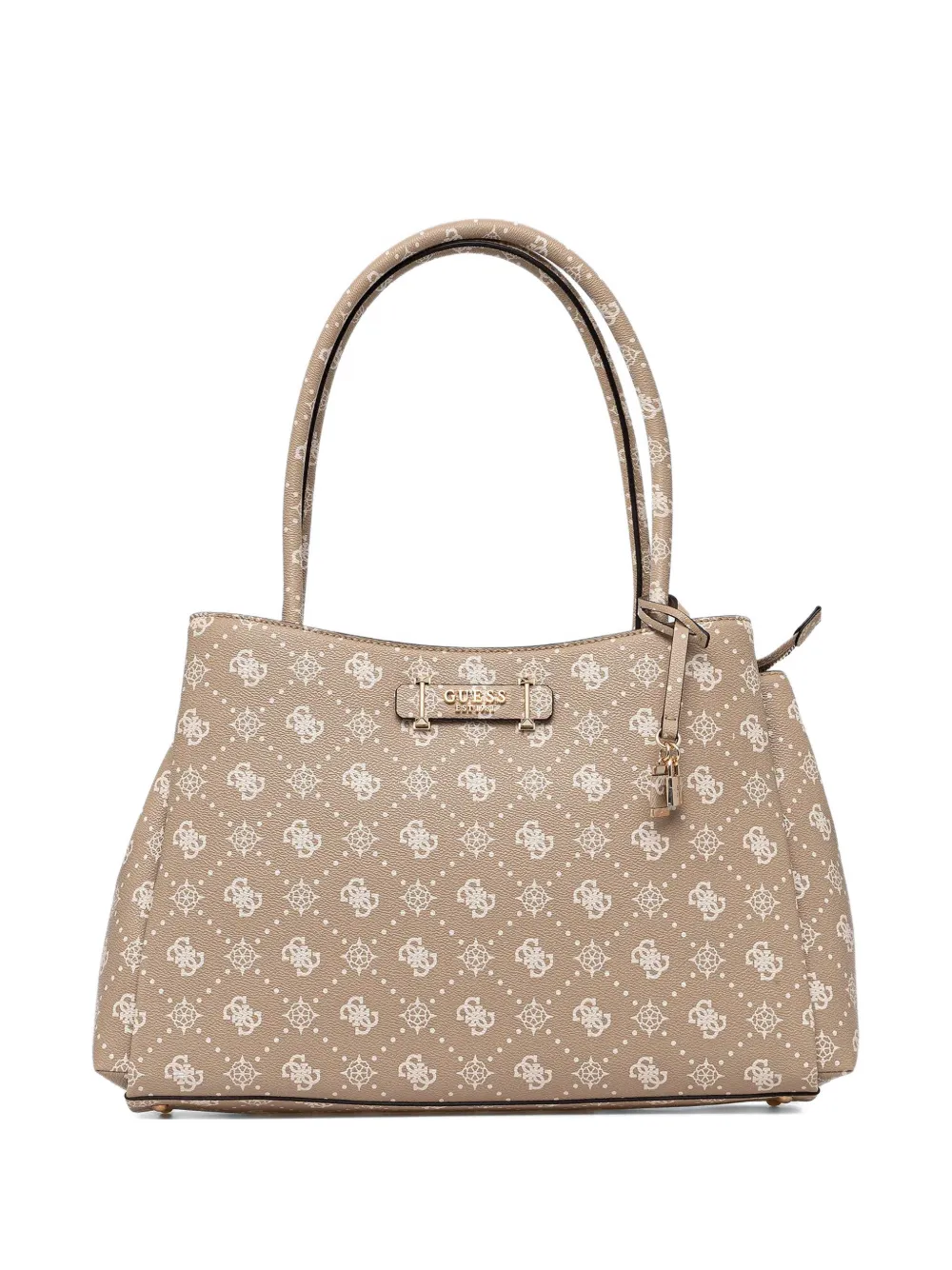 GUESS USA logo padlock tote bag - Toni neutri