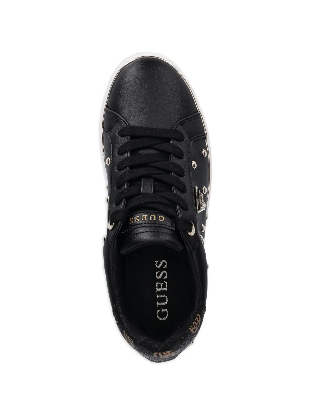 GUESS USA Bonitah sneakers verfraaid met studs Zwart