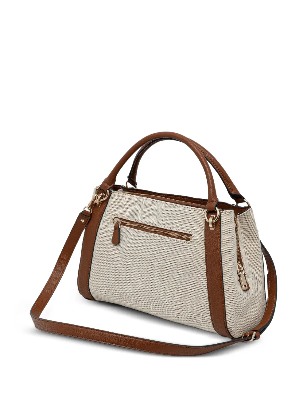 GUESS USA Karnilla shopper met logoplakkaat Beige