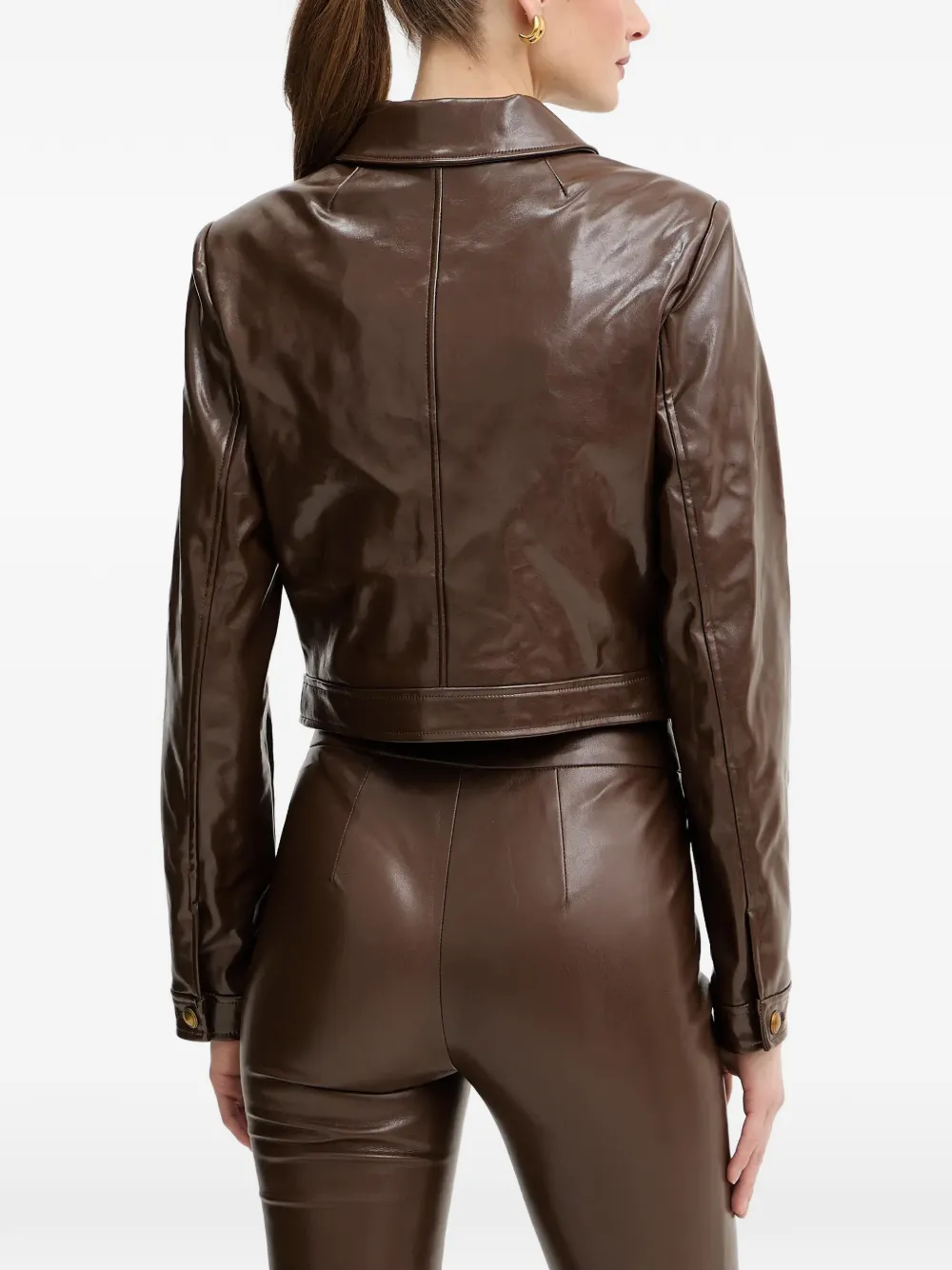  Guess Usa Buttoned Pocket Jacket - Brown 