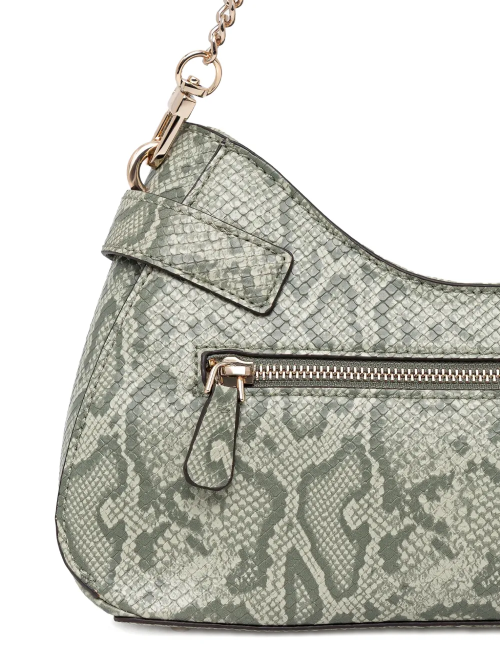 GUESS USA Serenova schoudertas met slangenprint Groen
