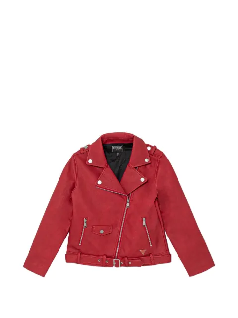 guess kids collared zipped jacket