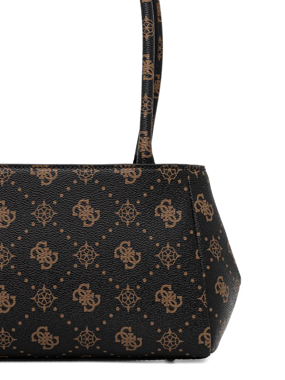 GUESS USA Carrie shopper met hangslot en monogram Bruin