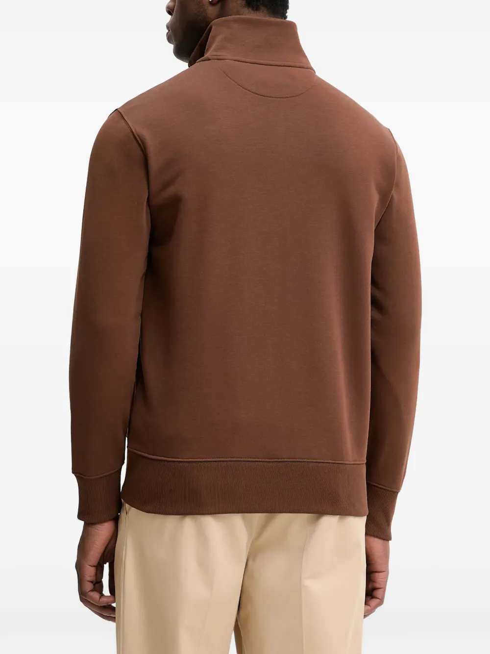  Gant Zip-up Sweater - Brown 