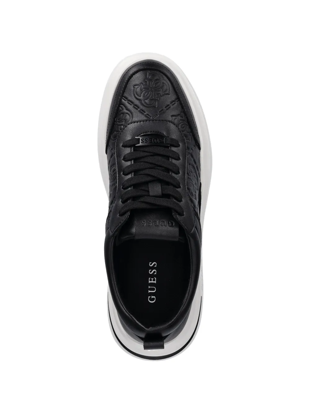 GUESS USA Sneakers met reliëf Zwart