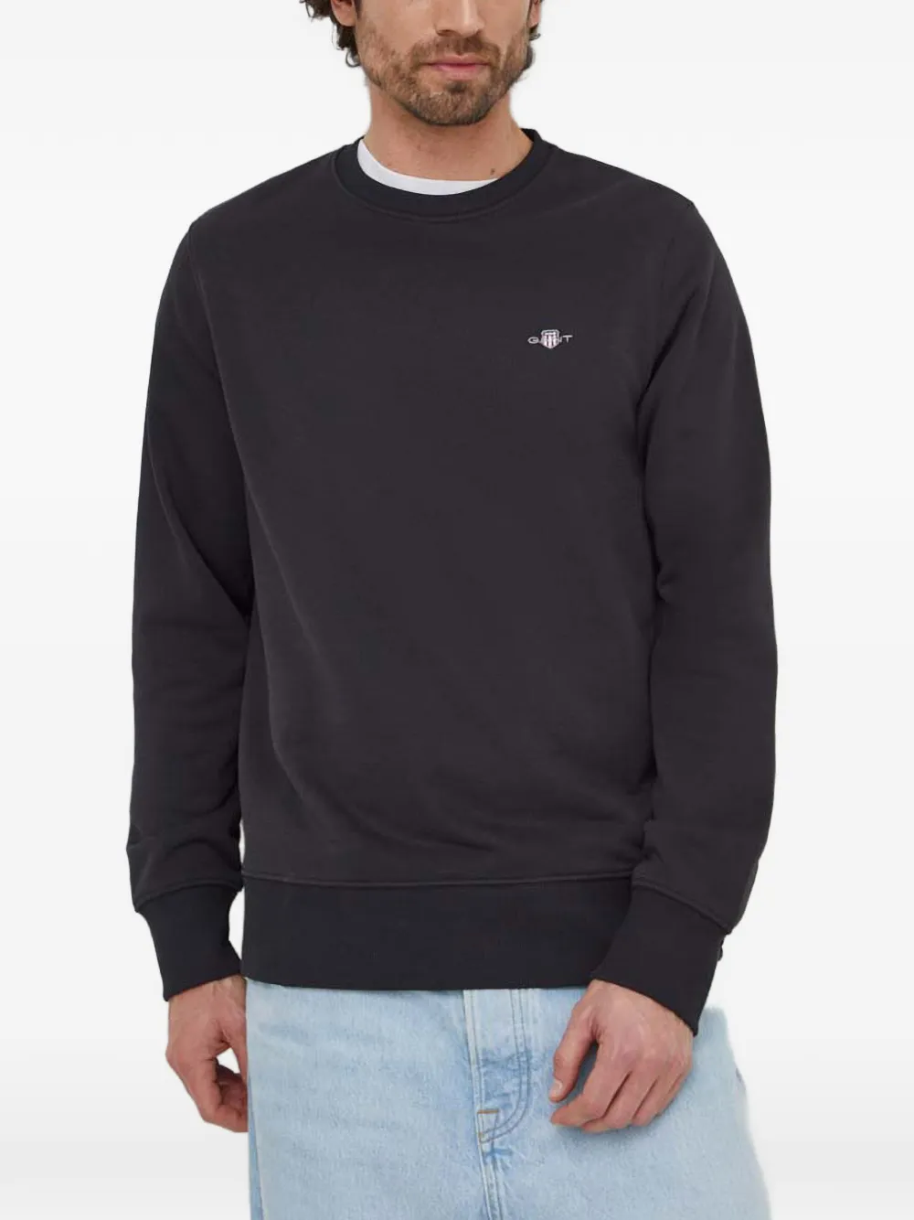 Gant Shield crew-neck sweatshirt - Nero