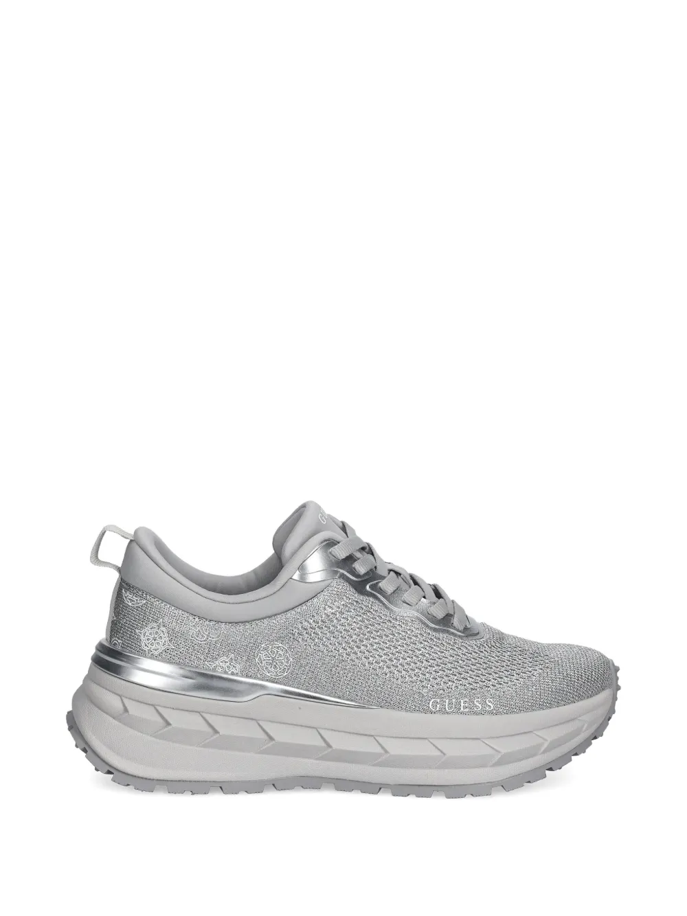 GUESS USA Runit3 sneakers met metallic afwerking Grijs