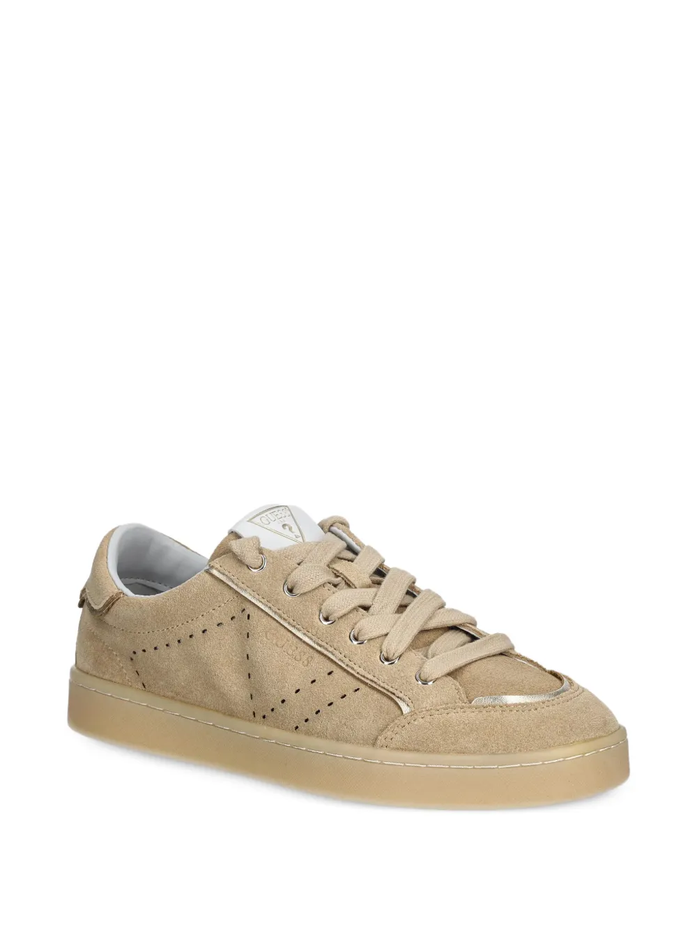 GUESS USA Jhell geperforeerde sneakers Beige