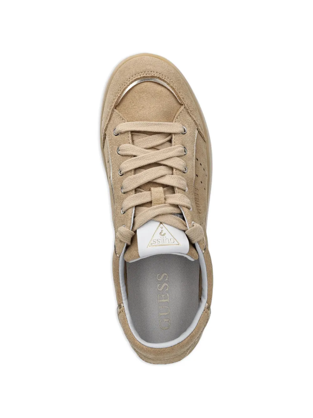 GUESS USA Jhell geperforeerde sneakers Beige