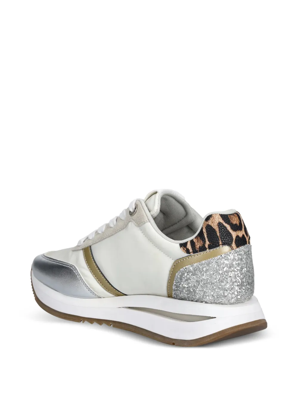 GUESS USA Sneakers met luipaardprint Wit