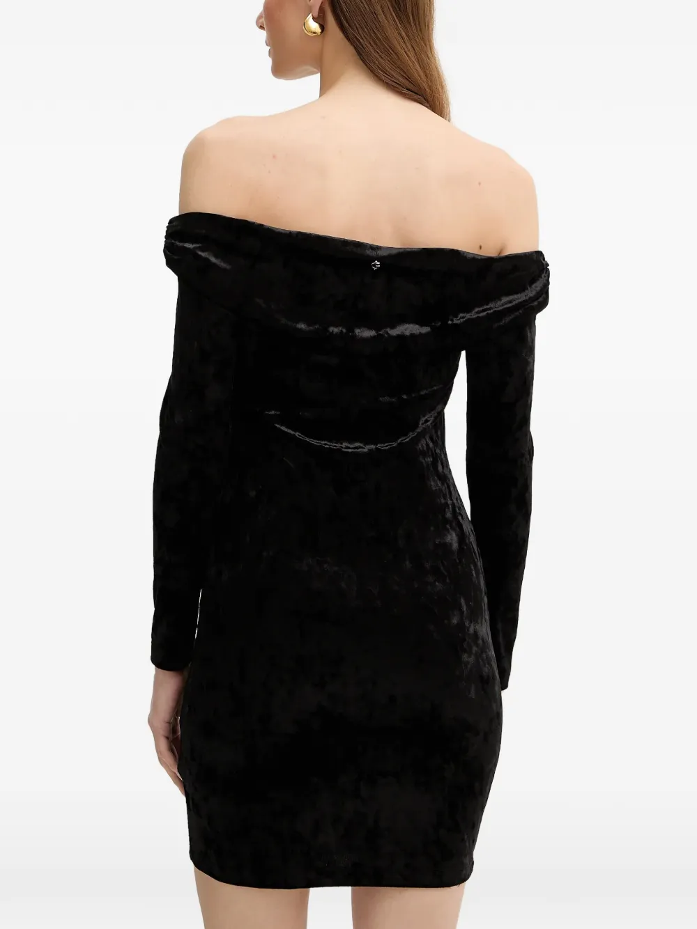 GUESS USA Off-shoulder jurk Zwart