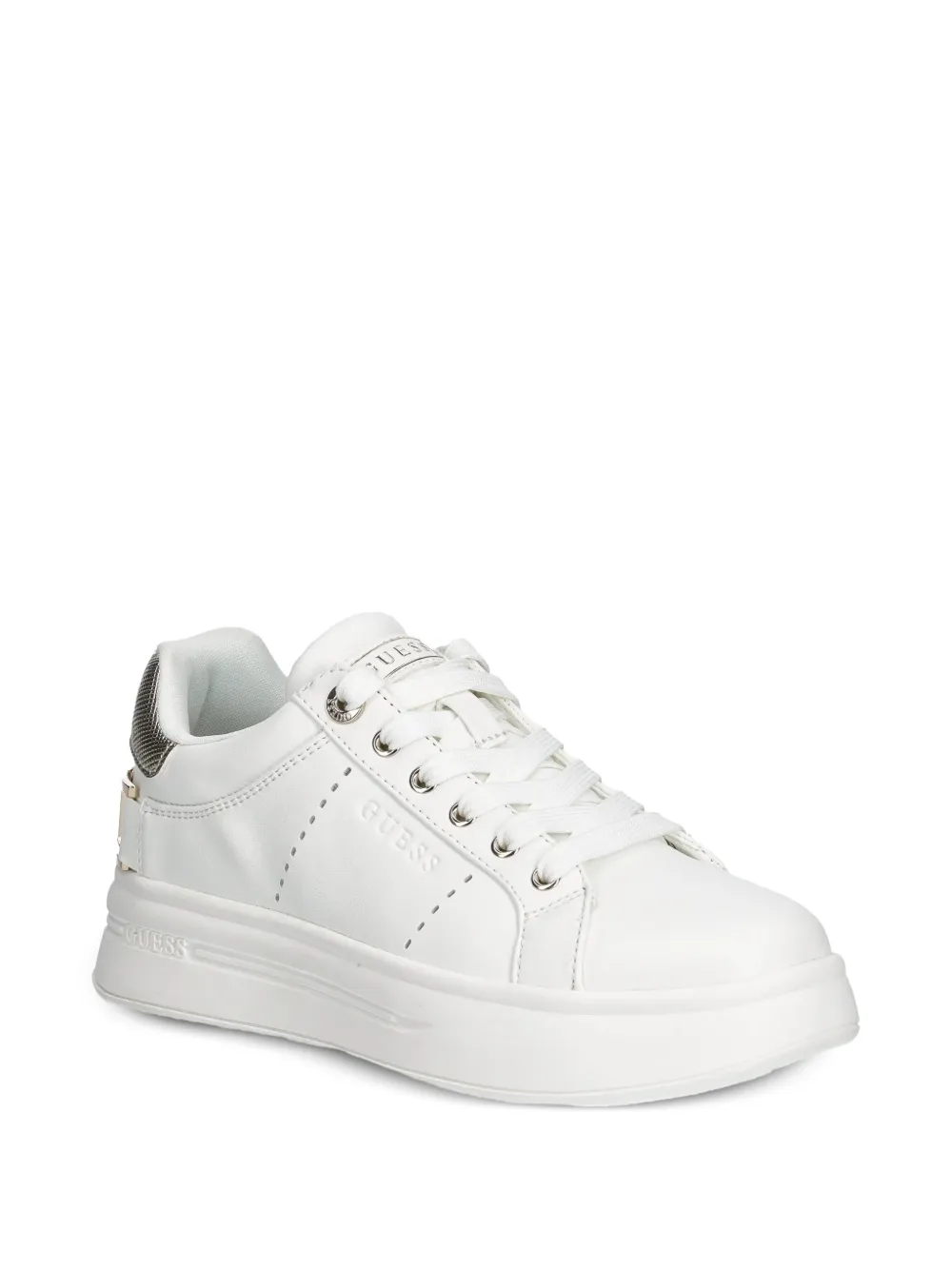 GUESS USA Sneakers met metallic detail Wit