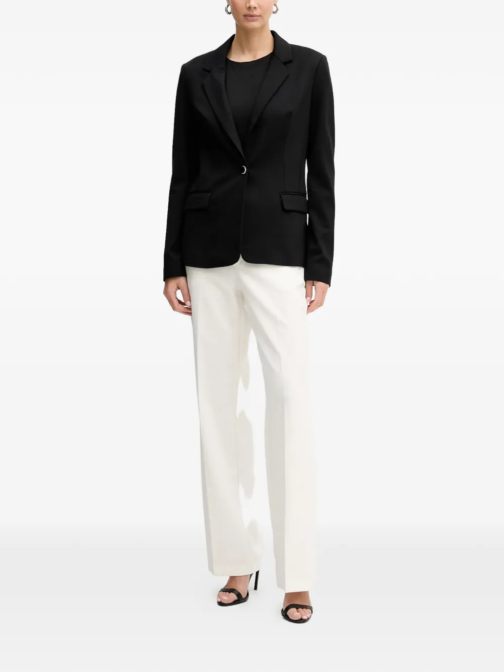 GUESS USA Blazer met zak en knoop Zwart