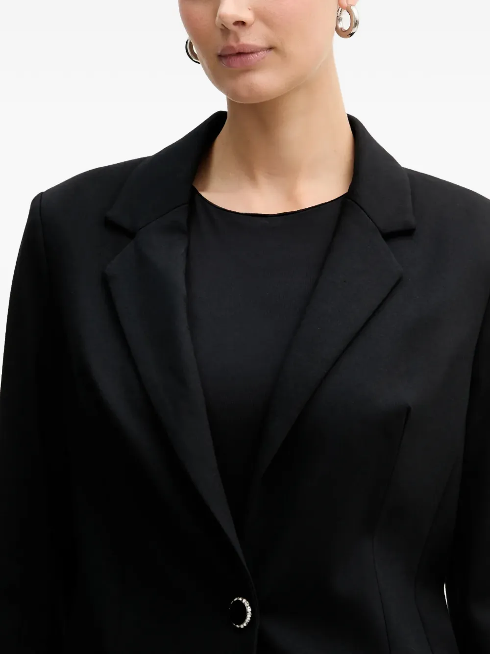 GUESS USA Blazer met zak en knoop Zwart
