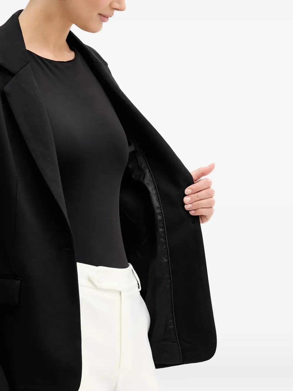 GUESS USA Blazer met zak en knoop Zwart