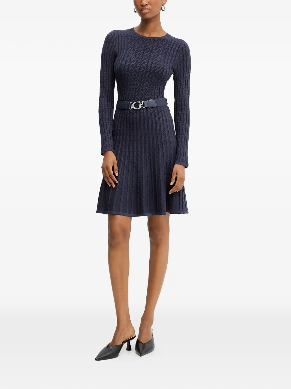 GUESS USA Mini-jurk met ceintuur Blauw