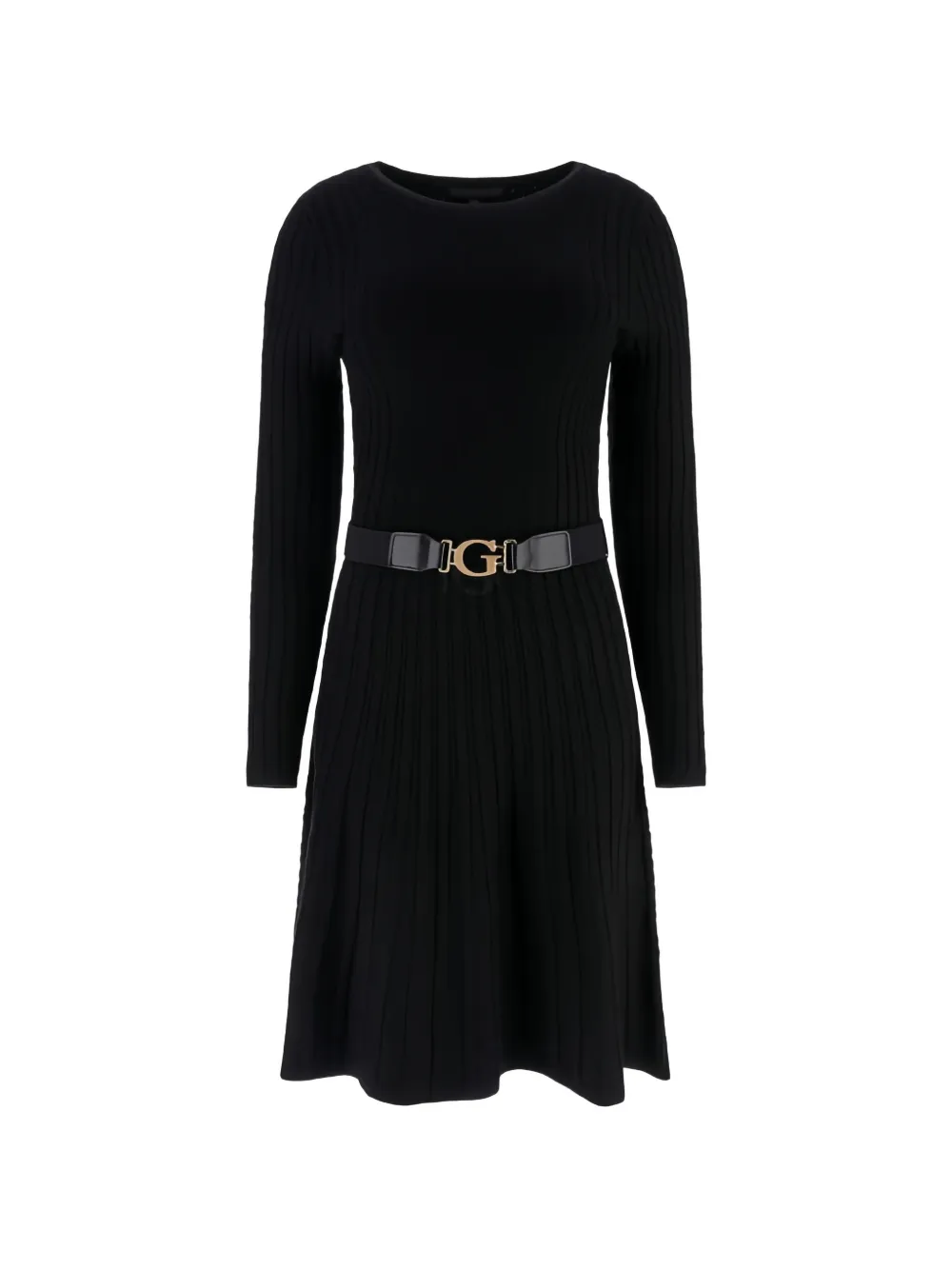 GUESS USA long-sleeved belted mini dress