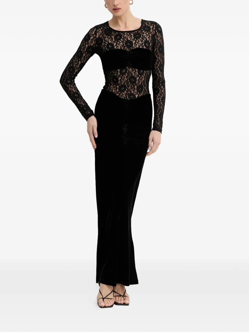 Bardot Abito lungo Helenie - Nero