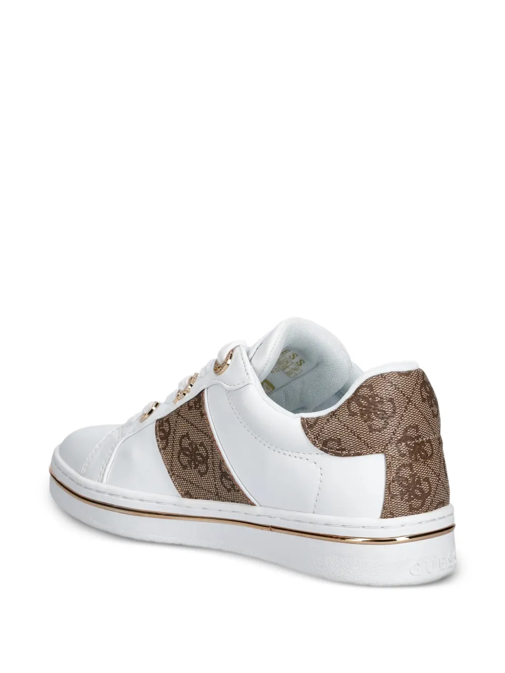 GUESS USA Sneakers met streep Wit