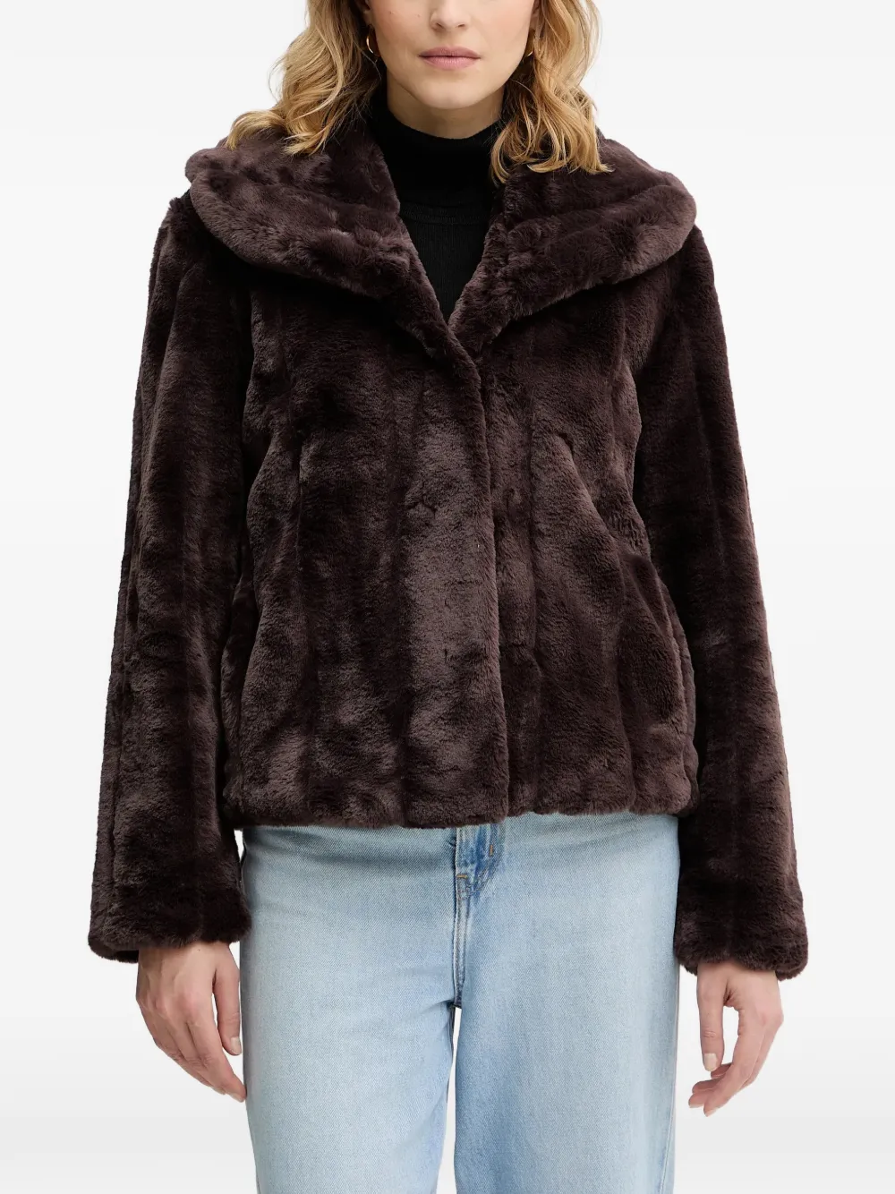 GUESS USA collared jacket - Brown