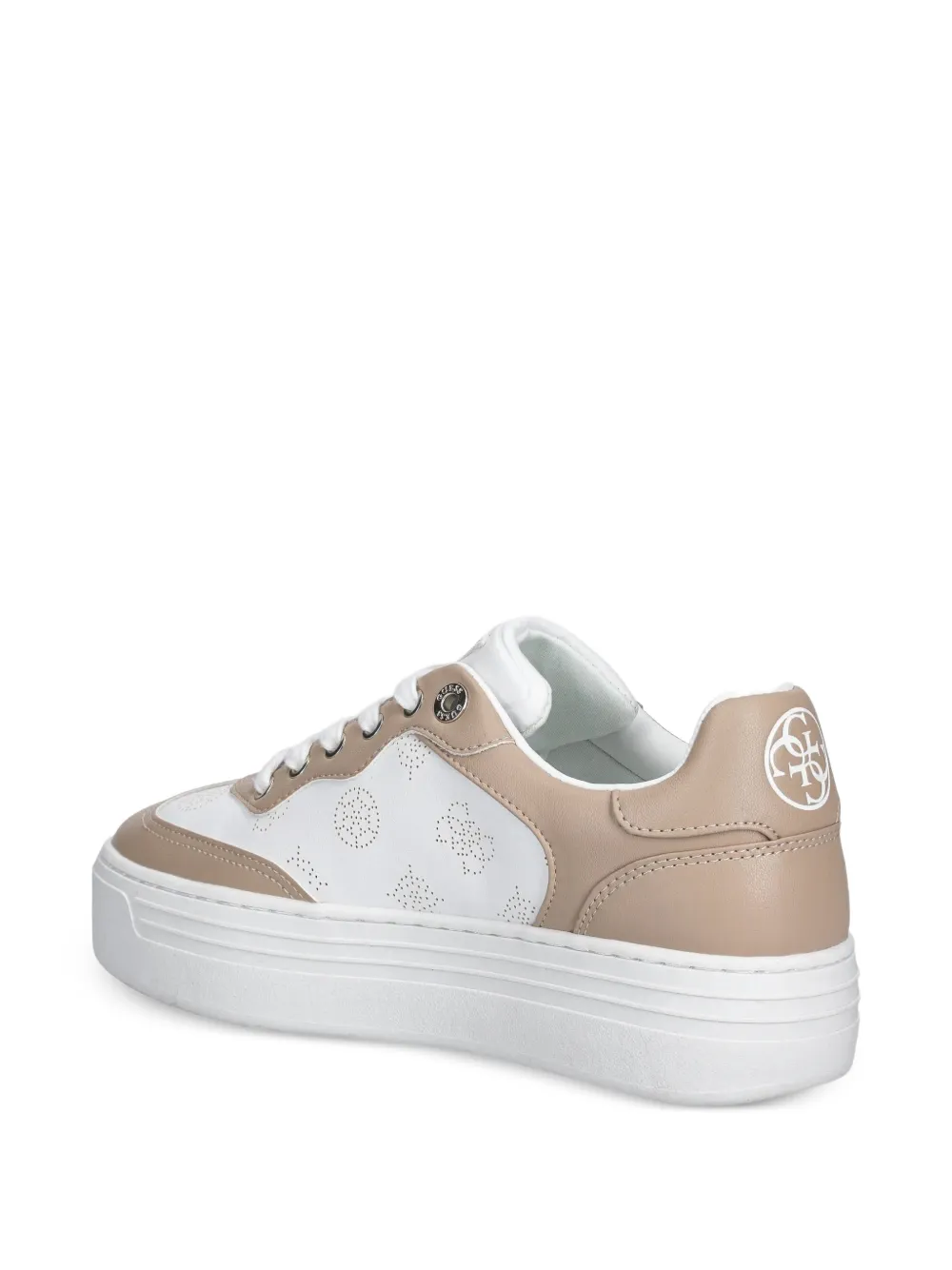 GUESS USA Sneakers met geperforeerd vlak Wit