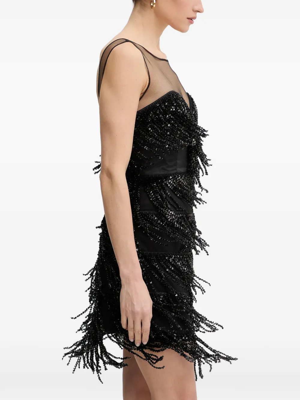 Jordana Beaded Fringed Dress