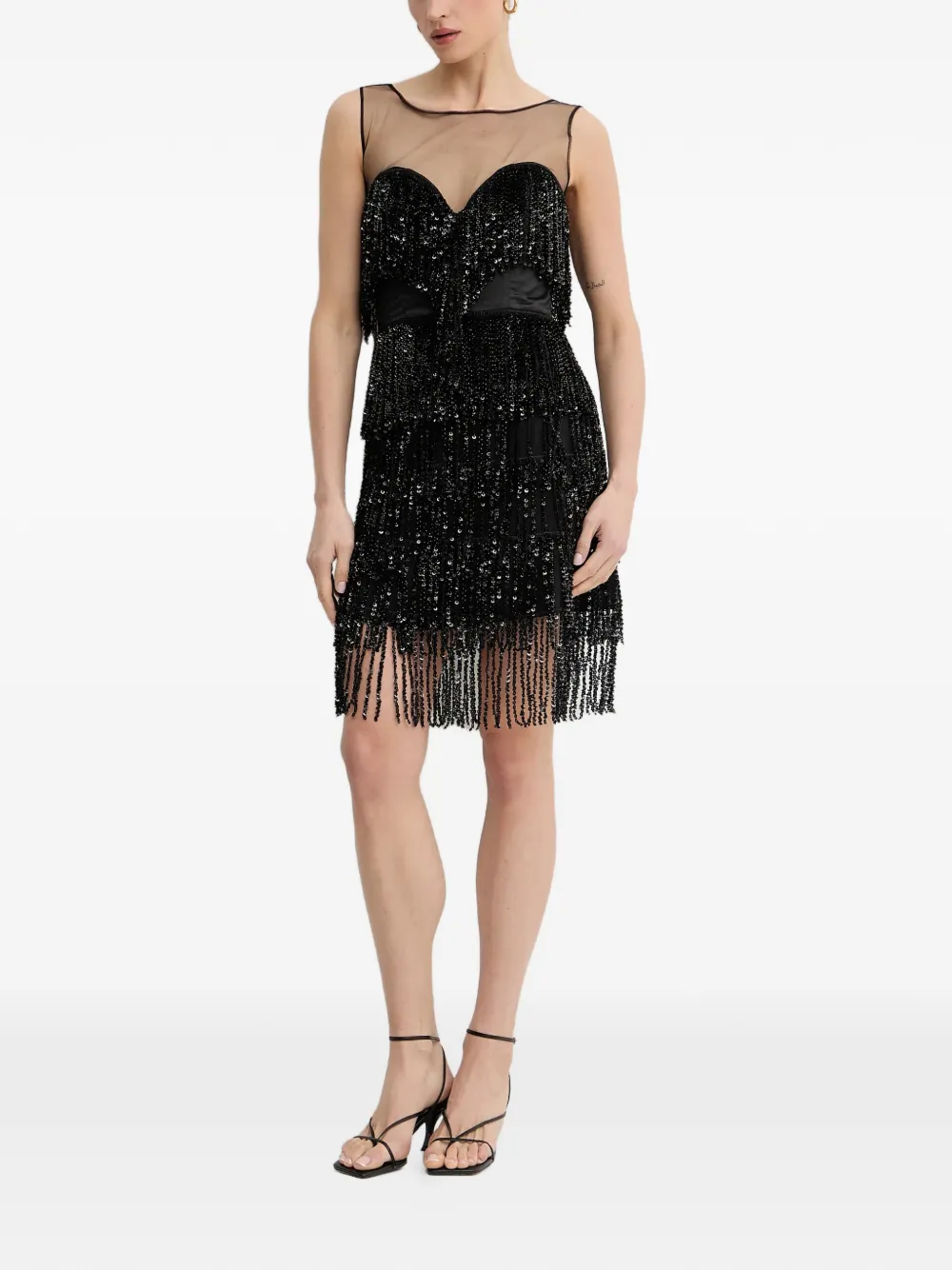 Jordana Beaded Fringed Dress
