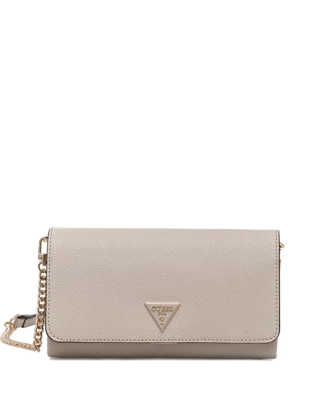 GUESS USA Organizer Noelle logo chain cross body bag - Toni neutri